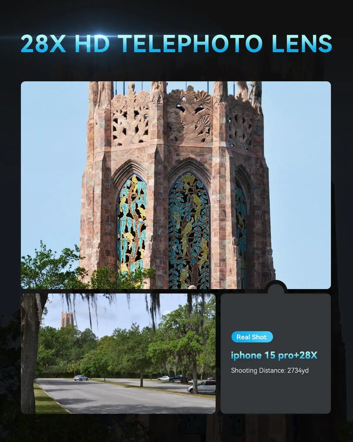 MIAO LAB High Power 28X HD Telephoto Lens with Phone Tripod - 718cf9KL6ZL._AC_SL1500_